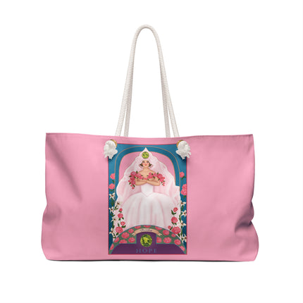 August & Peridot (from the Gem Series) by Sofia Chiostri Weekender Bag