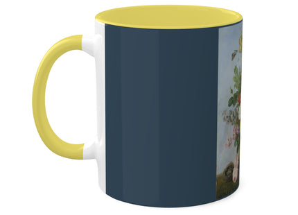 Bouquet of Flowers and a Nest by Sebastian Wegmayr Colorful Mugs, 11oz
