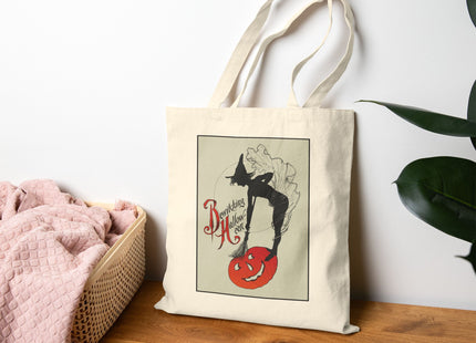 Bewitching Halloween Cotton Canvas Tote Bag