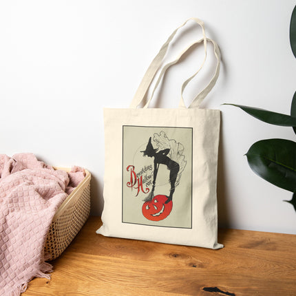 Bewitching Halloween Cotton Canvas Tote Bag