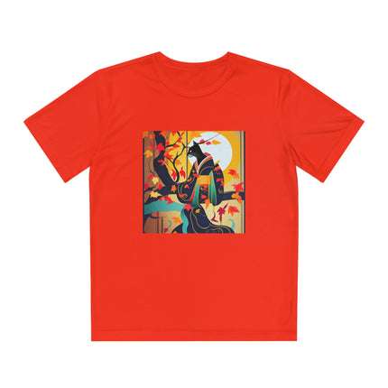 Black Cat in Kimono Youth Competitor Tee