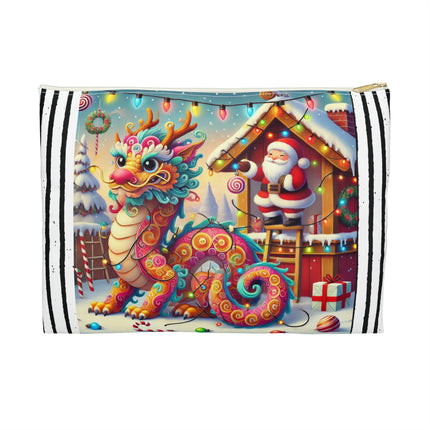 Playful Dragon's Christmas Accessory Pouch
