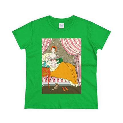 A Moment of Elegance and Comfort Women's Midweight Cotton Tee