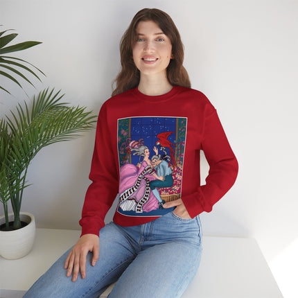 The Jealous Parrot by George Barbier Heavy Blend™ Crewneck Sweatshirt
