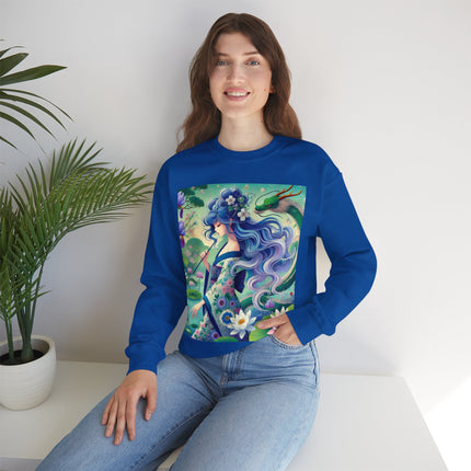 Fairy of the Koi Pond Heavy Blend™ Crewneck Sweatshirt