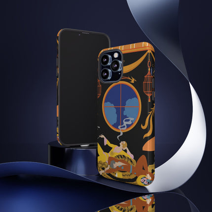 Art Deco Lounge Phone Case – Opulent Smoke & Timeless Glamour