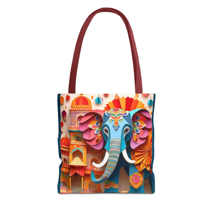 Elephant at an Autumn Festival Tote Bag (AOP)
