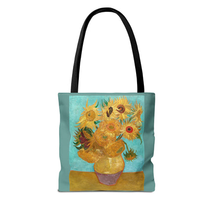 Vase with Twelve Sunflowers by Vincent Van Gogh Tote Bag (AOP)