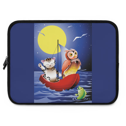 Embarking on a Moonlit Journey Laptop Sleeve