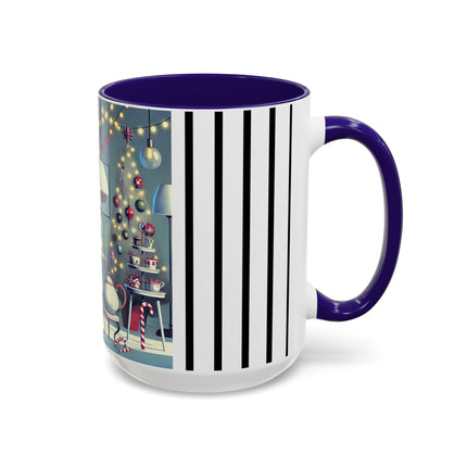 Whimsical Christmas Tea Party Colorful Mugs (11oz, 15oz)