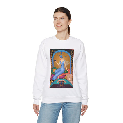 September & Sapphire (from the Gem Series) by Sofia Chiostri Heavy Blend™ Crewneck Sweatshirt