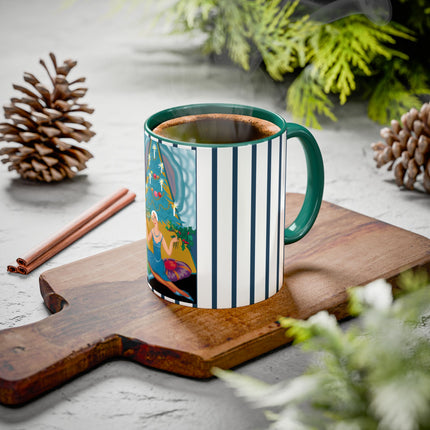 Art Deco Christmas Elegance Colorful Mugs (11oz, 15oz)