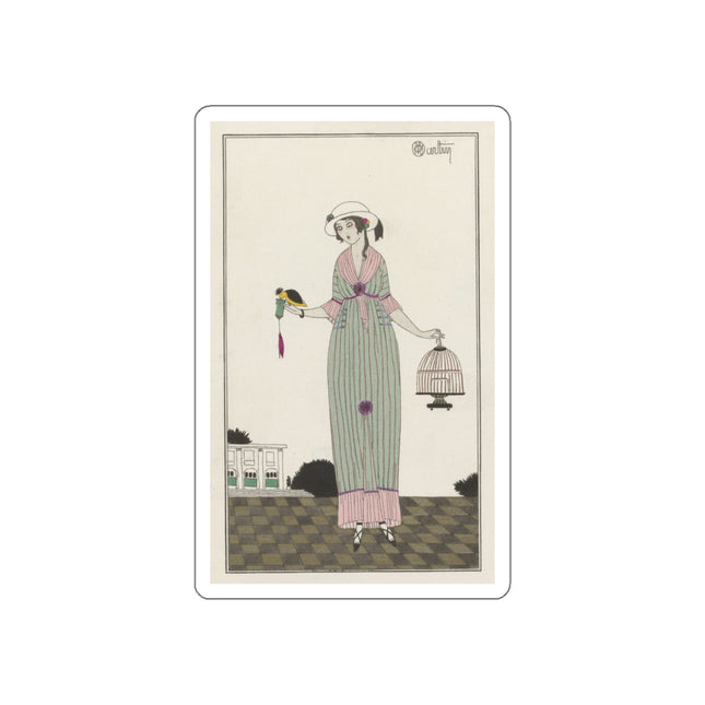 Robe de linon (Linen Dress) by Charles Martin Die-Cut Stickers (5 Sizes)