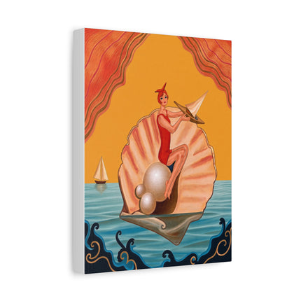 ⛵🦪 The Pearl Shell Sailor Placemat – Art Deco Seaside Fantasy