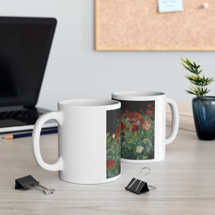 A Study of Poppies for Carnation, Lily, Lily, Rose by John Singer Sargent Ceramic Mug (11oz, 15oz)