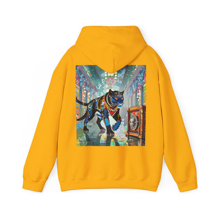 Cyber Panther’s Hunt – Heavy Blend™ Hooded Sweatshirt