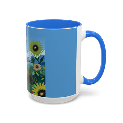 The Secret Language Of Flowers Colorful Mugs – Art Deco Botanical Elegance