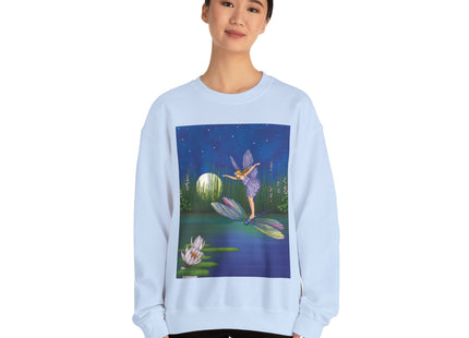 Fairy on a Dragonfly Heavy Blend™ Crewneck Sweatshirt