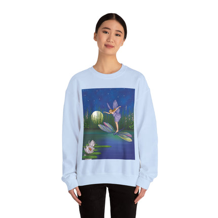 Fairy on a Dragonfly Heavy Blend™ Crewneck Sweatshirt
