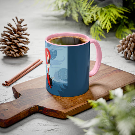 Siren of the Waves Colorful Mugs – Dramatic Sea Power & Bold Elegance