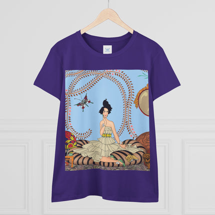Minuit … ou l’appartement à la mode by George Barbier Women's Midweight Cotton Tee