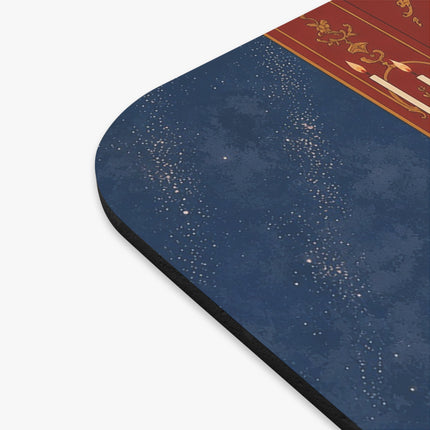 💌🌙 The Lady With The Secret Letter Mouse Pad – Art Deco Romantic Elegance