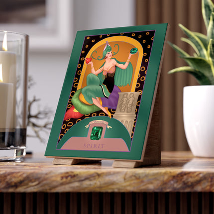May & Emerald Ceramic Tile — Gem Series by Sofia Chiostri