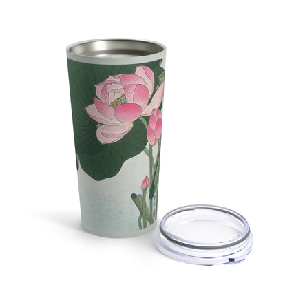 Blooming Lotus Flowers by Ohara Koson Tumbler 20oz
