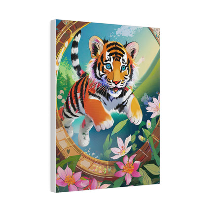 Majestic Tiger Cub Matte Canvas, Stretched, 0.75"