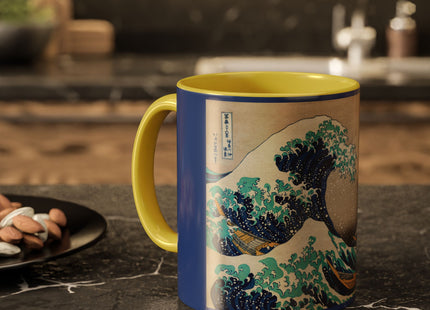 The Great Wave off Kanagawa by Katsushika Hokusai Colorful Mugs (11oz, 15oz)
