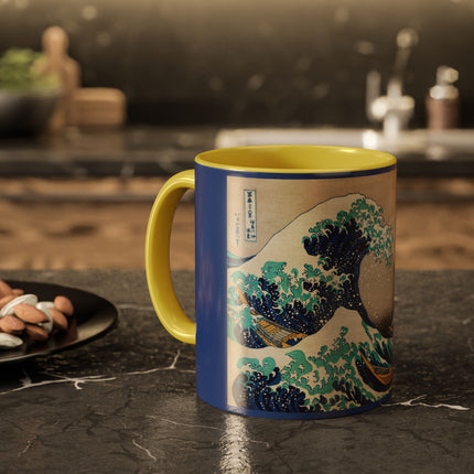 The Great Wave off Kanagawa by Katsushika Hokusai Colorful Mugs (11oz, 15oz)