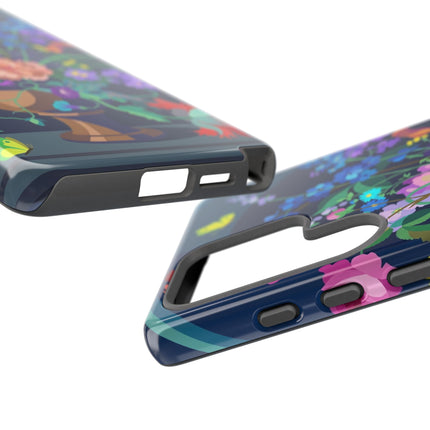 Midnight Floral Reverie Phone Case – Vibrant Bloom & Enchanted Beauty