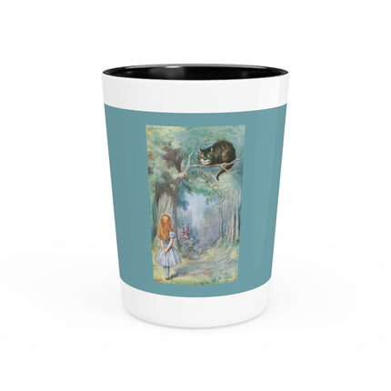 “I growl when I’m pleased, and wag my tail when I’m angry” by Sir John Tenniel Ceramic Shot Glass