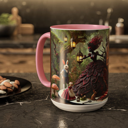 Malice in Wonderland – Gothic Halloween Colorful Mugs (11oz, 15oz)