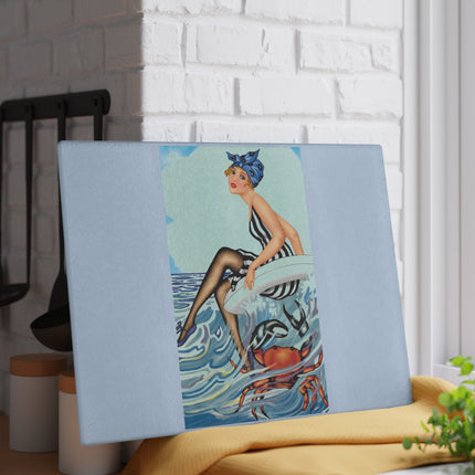 Playful Waves and Fashion Follies Glass Cutting Board