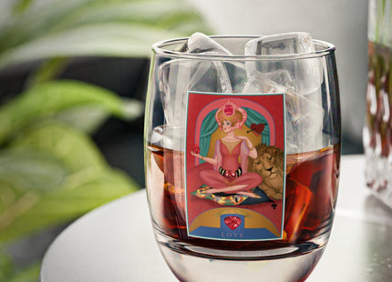 July & Ruby (from the Gem Series) by Sofia Chiostri Whiskey Glass