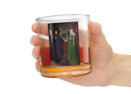 Arnolfini Portrait by Jan Van Eyck Rocks Glass, 10oz