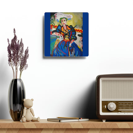 A Mulher by Amadeo de Souza-Carosa Acrylic Wall Clock, Round and Square
