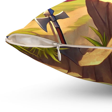 Watchful Guardian Spun Polyester Square Pillow