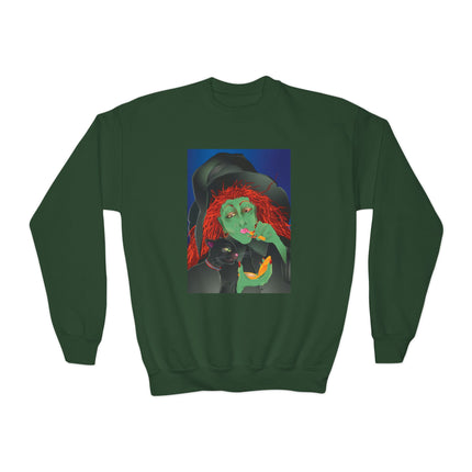 Mirror, Mirror A Witch's Touch Youth Crewneck Sweatshirt