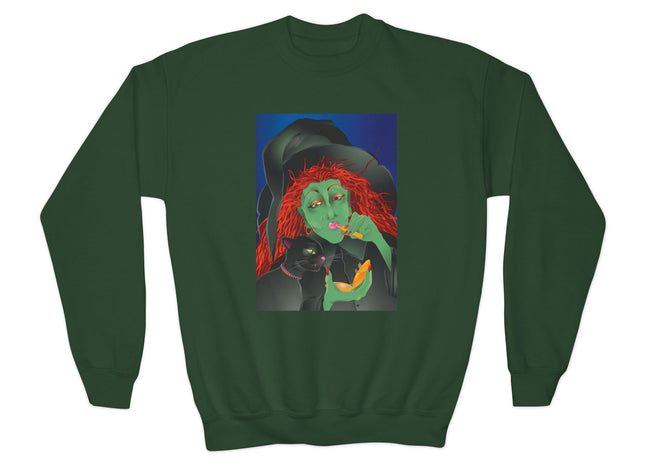 Mirror, Mirror A Witch's Touch Youth Crewneck Sweatshirt