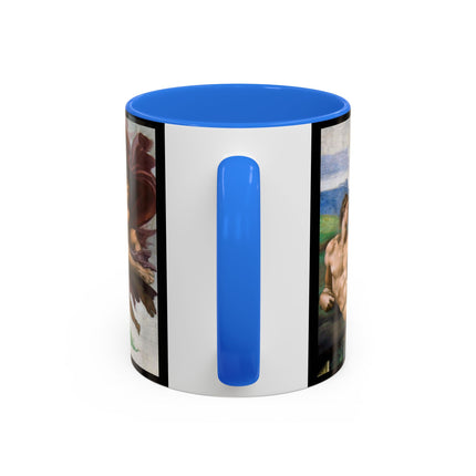 The Creation of Adam by Michelangelo Buonarroti Colorful Mugs (11oz, 15oz)