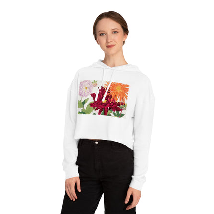 Dahlia by Tanigami Kônan Women’s Cropped Hooded Sweatshirt