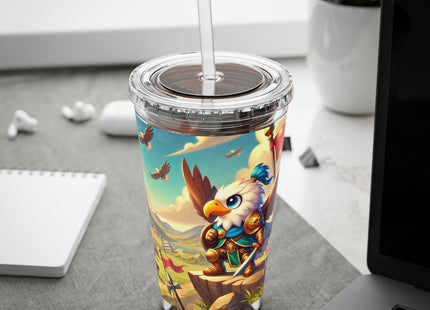 Watchful Guardian Sunsplash Tumbler with Straw, 16oz