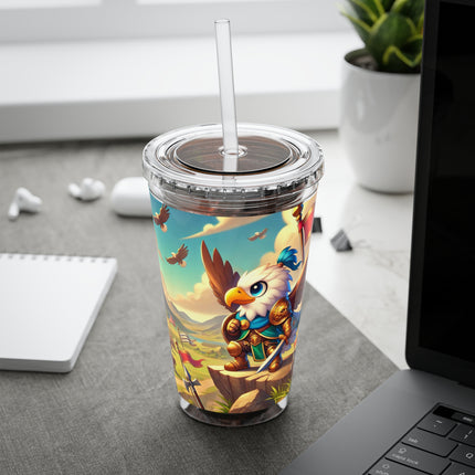 Watchful Guardian Sunsplash Tumbler with Straw, 16oz