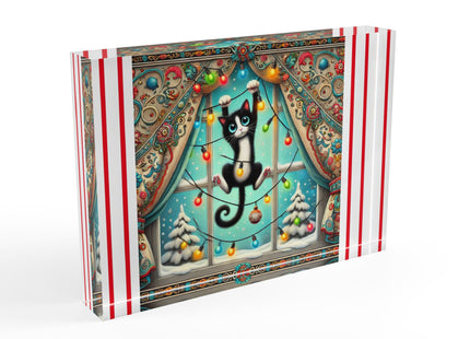 Mischief in Tinselland Acrylic Art Block
