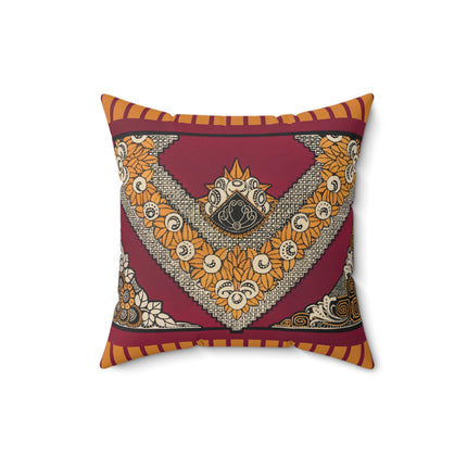 La décoration moderne dans le textile Pl. 12 by Gaston Charlet Spun Polyester Square Pillow