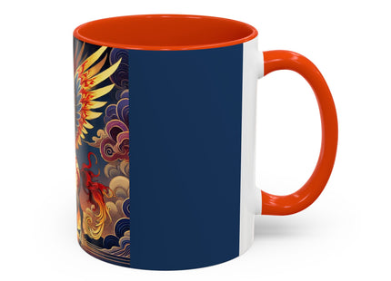 Flame-Winged Horse at Sunset Colorful Mugs (11oz, 15oz)