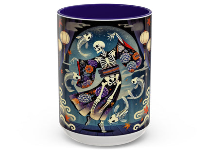 Skeleton Kabuki Performer Colorful Mugs (11oz, 15oz)