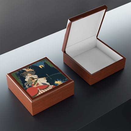 🌙🎶 The Moonlight Serenade Jewelry Box – Art Deco Romantic Nocturne